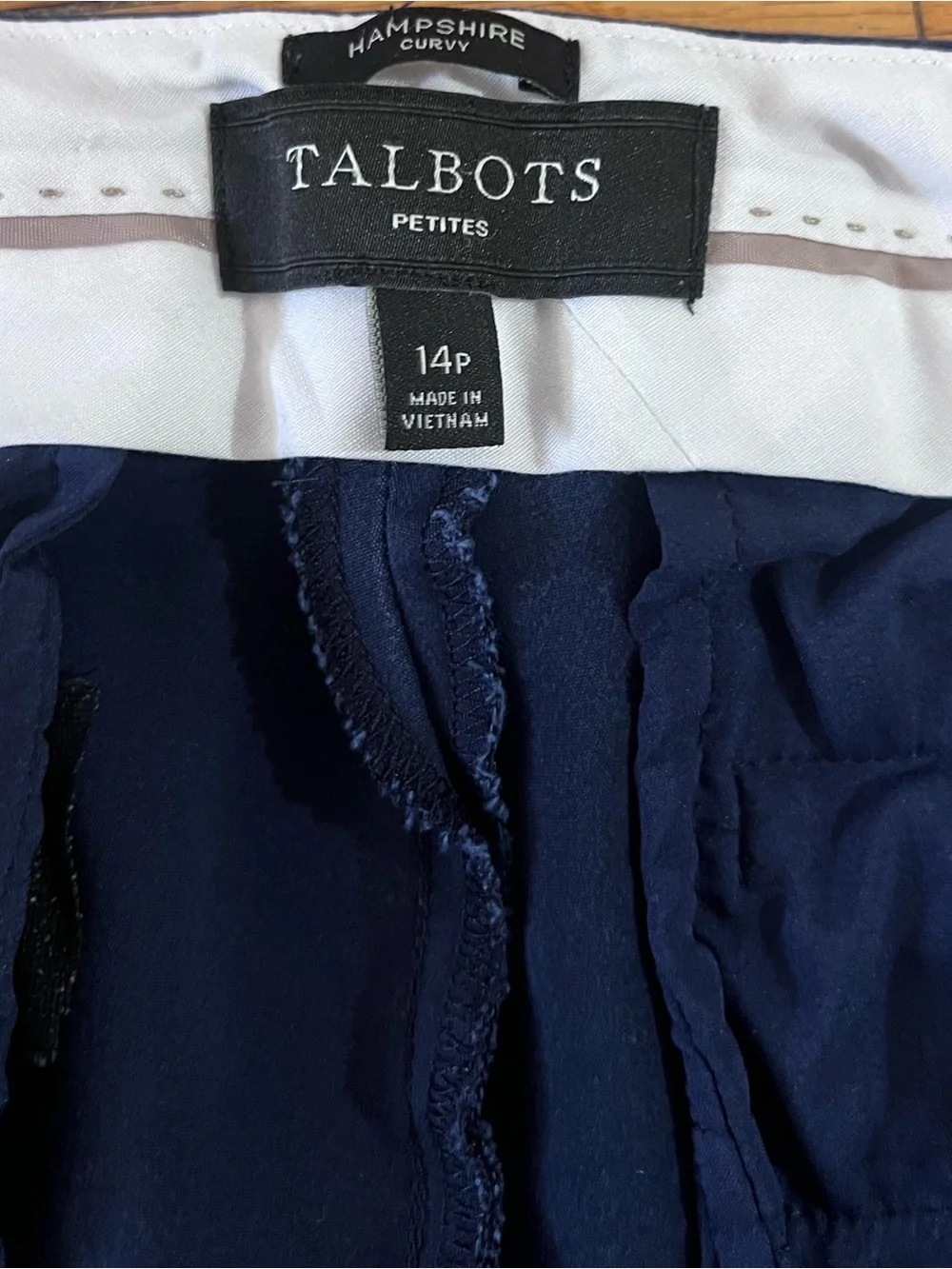 Talbots Petite Navy Blue Women's Pants - Classic Navy
